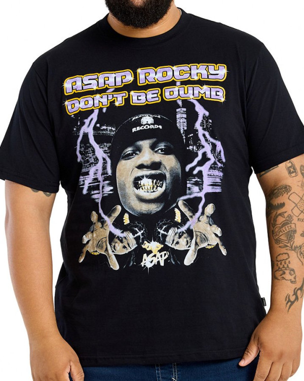 Camiseta Classic Asap Rocky Preto Knulu