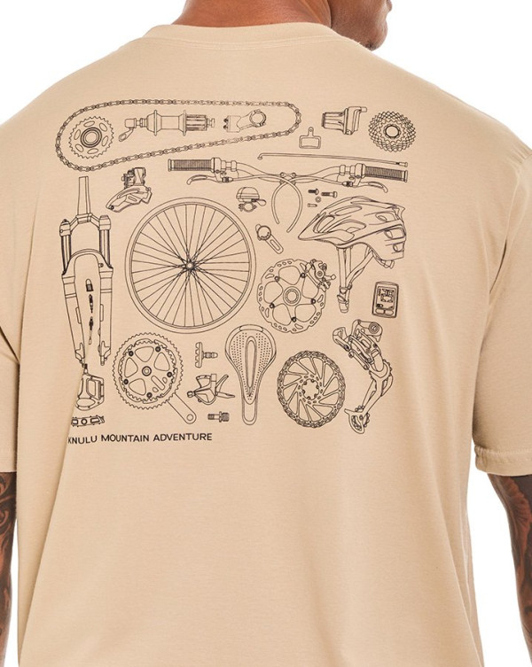 Camiseta Classic Mountain Bike Areia Knulu