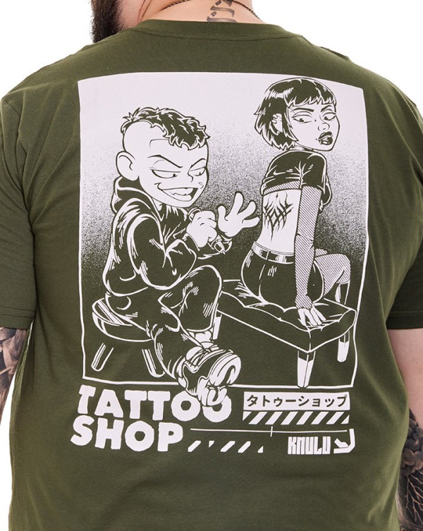Camiseta Classic Tattoo Shop Verde Knulu