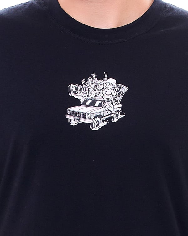 Camiseta Classic Algodão Premium Party Car Preto Knulu