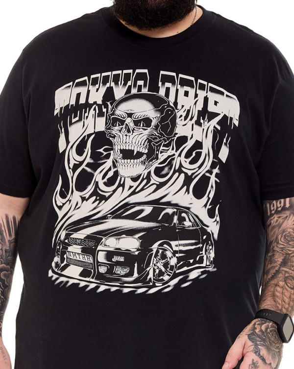 Camiseta Classic Tokyo Drift Preto Knulu