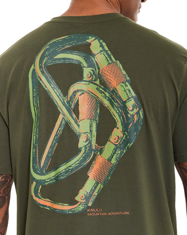 Camiseta Classic Carabiner Clip Verde Knulu