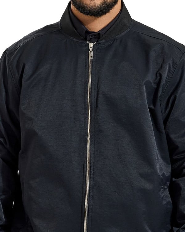 JAQUETA MASCULINA BOMBER HÍBRIDA COMFY TECH  UV50+ RESPIRABILIDADE E DISPENSA PASSAR PRETO KNULU