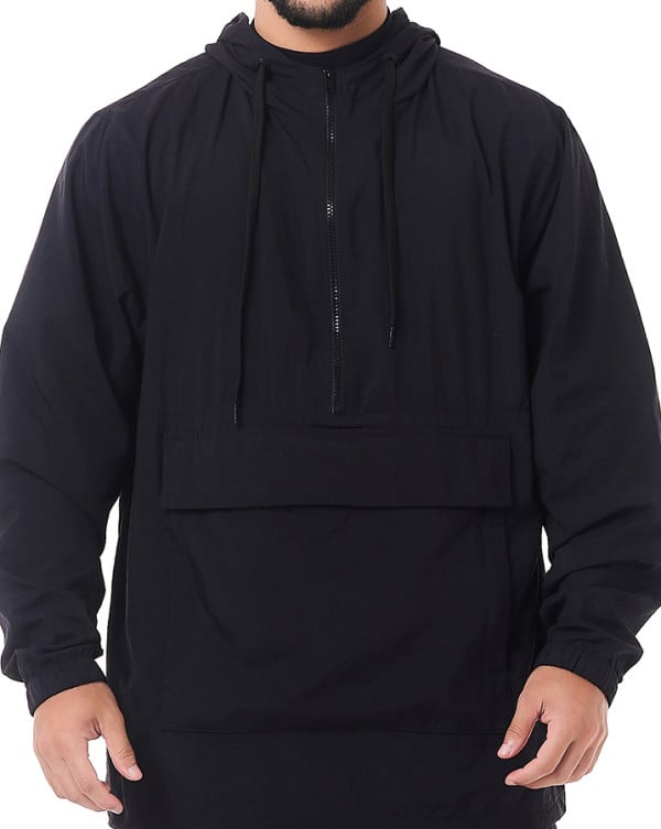 Jaqueta Corta-Vento Tactical Vira Pochete Preto Knulu