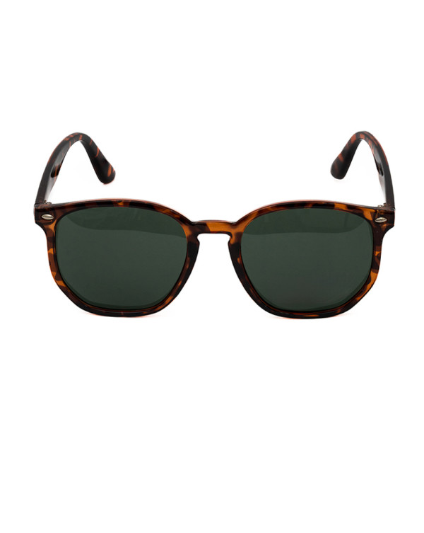 Óculos De Sol Retro Geométrico Tortoise Knulu