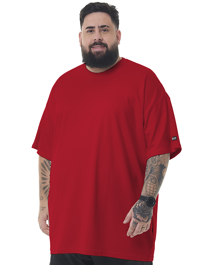 Camiseta Oversized Soft Vermelho Knulu - Camisetas Oversized - CAMISETAS -  MASCULINO